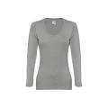 THC BUCHAREST WOMEN. Langärmeliges tailliertes T-Shirt für Frauen aus Baumwolle