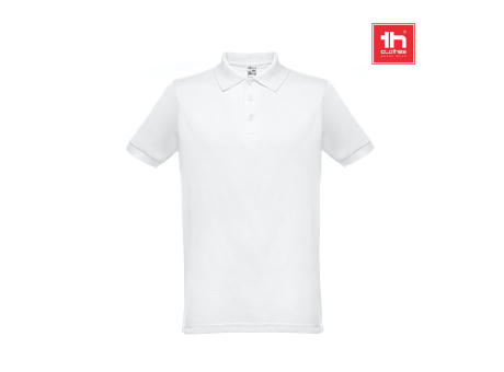 THC BERLIN WH. Kurzärmeliges Herren-Poloshirt. Farbe Weiß