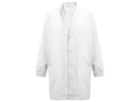 THC MINSK WH. Kittel aus Baumwolle und Polyester für Arbeitskleidung. Weiße Farbe