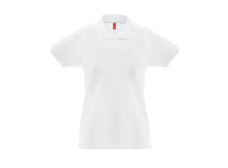 THC MONACO WOMEN WH. Kurzarm-Poloshirt für Damen aus kardierter Baumwolle