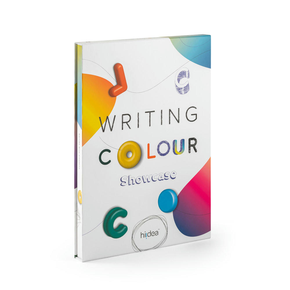COLOUR WRITING SHOWCASE. Mustermappe mit 20 Kugelschreibern "Colour"