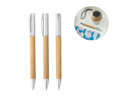 BEAL. Kugelschreiber aus Bambus und ABS mit Drehmechanik