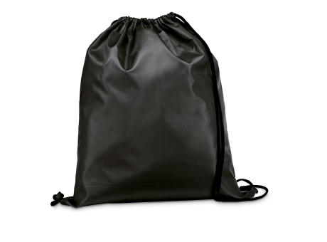 CARNABY. 210D Rucksacktasche mit schwarzen Zugbändern