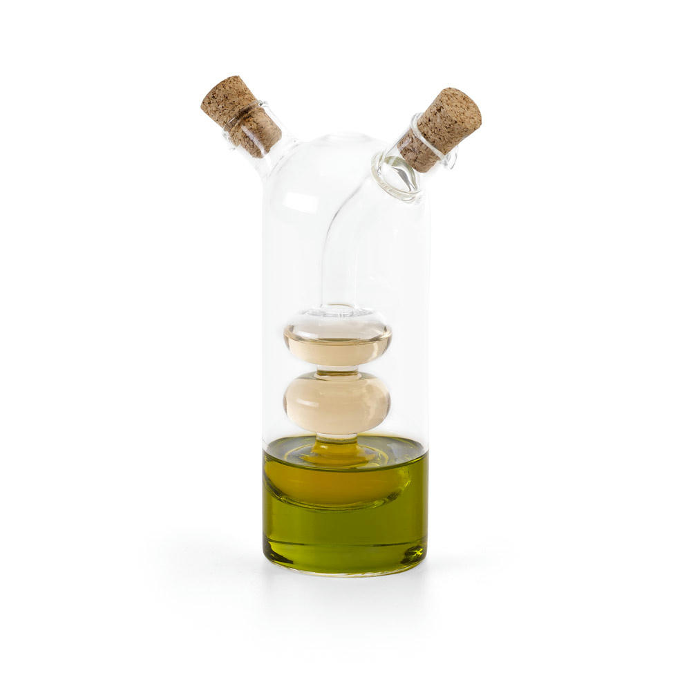 CHARLES. Öl- und Essigspender aus Glas mit Korkverschluss