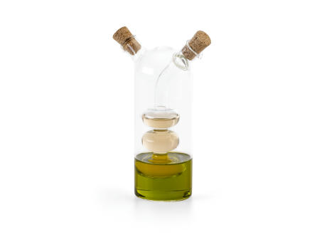 CHARLES. Öl- und Essigspender aus Glas mit Korkverschluss