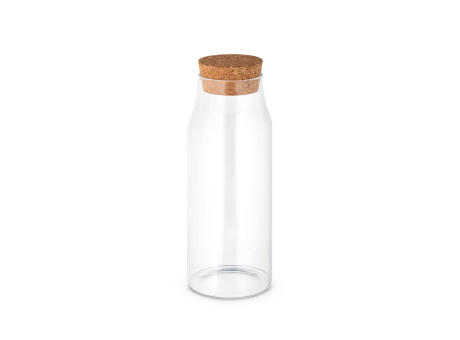 JASMIN 1000. Glasflasche mit Korkdeckel 1 Liter
