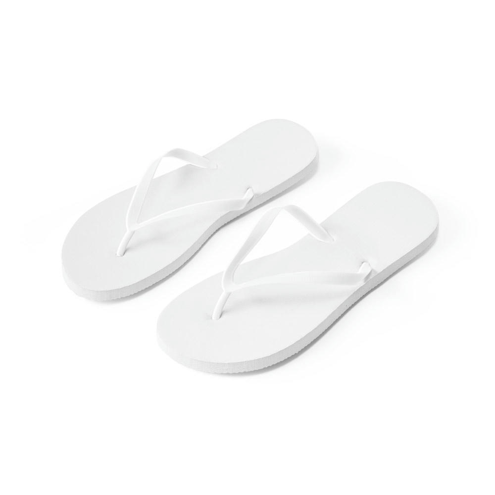 MAUPITI L / XL. Bequeme Zehensandalen mit PE-Sohle und PVC-Riemen