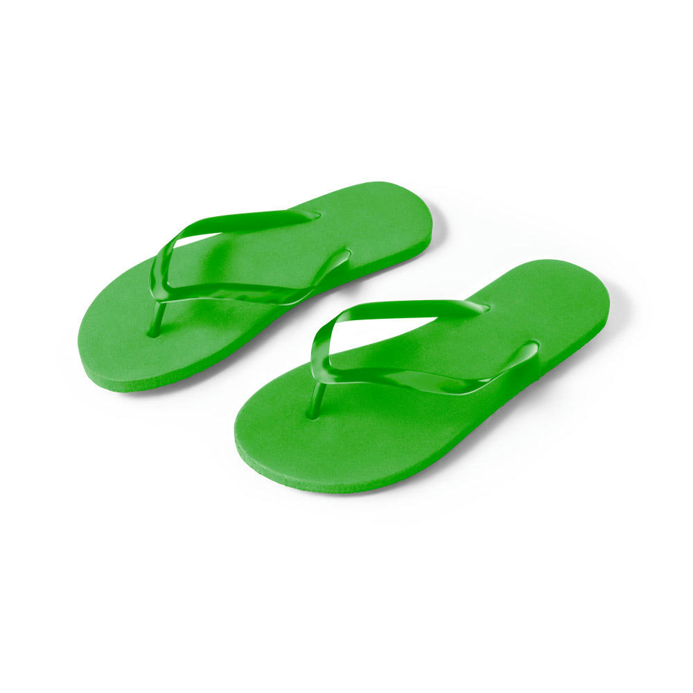 MAUPITI L / XL. Bequeme Zehensandalen mit PE-Sohle und PVC-Riemen