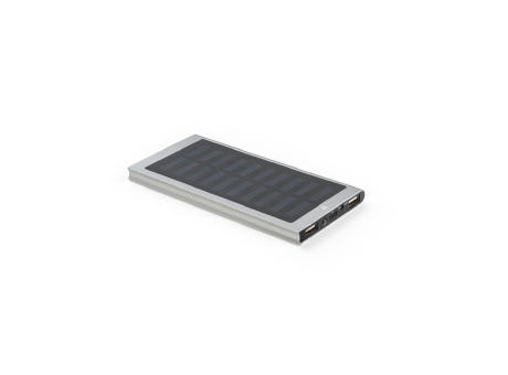 CLERK. 8'000 mAh Powerbank mit Solarpanel aus 100% recyceltem Aluminium