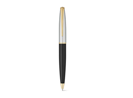 LOUVRE. Kugelschreiber aus Metall mit vergoldeten Elementen