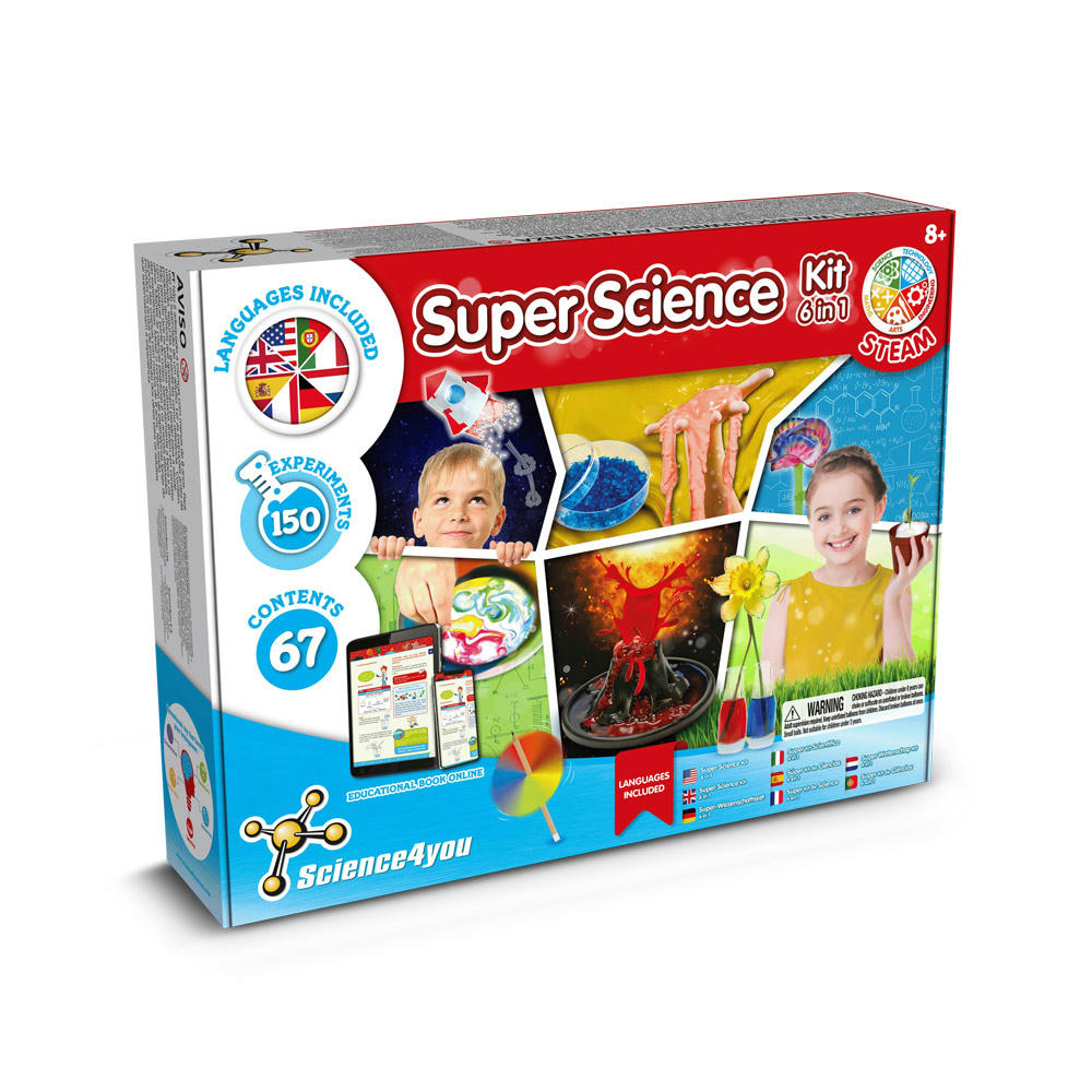 6 in 1 Super Science Kit III. Lernspiel lieferung inklusive einer kraftpapiertasche (115 g/m²)