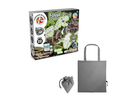 2 in 1 Fossil Excavation Kit V. Lernspiel lieferung inklusive einer faltbaren geschenktasche aus 190T