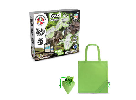 2 in 1 Fossil Excavation Kit V. Lernspiel lieferung inklusive einer faltbaren geschenktasche aus 190T