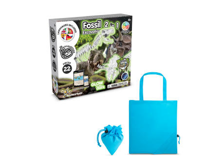 2 in 1 Fossil Excavation Kit V. Lernspiel lieferung inklusive einer faltbaren geschenktasche aus 190T