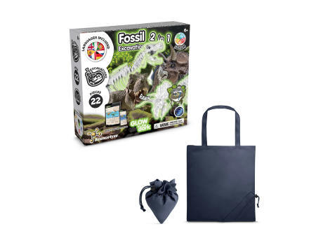 2 in 1 Fossil Excavation Kit V. Lernspiel lieferung inklusive einer faltbaren geschenktasche aus 190T