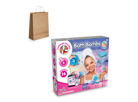 Bath Bombs Kit III. Lernspiel lieferung inklusive einer kraftpapiertasche (115 g/m²)