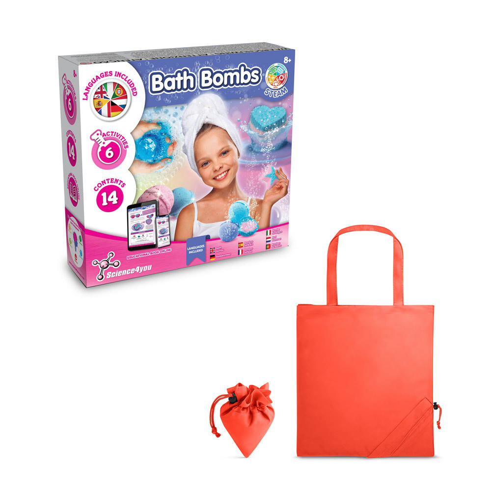 Bath Bombs Kit V. Lernspiel lieferung inklusive einer faltbaren geschenktasche aus 190T