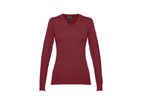 THC MILAN WOMEN. Pullover mit V-Ausschnitt für Damen aus Baumwolle und Polyamid