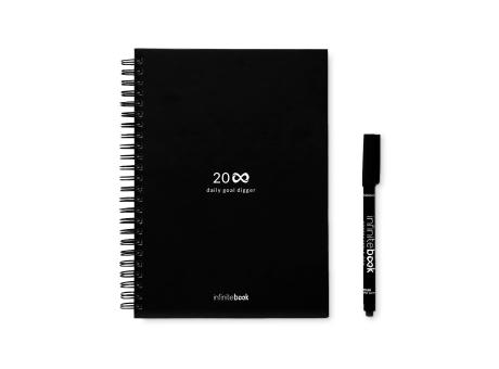 STARTER KIT INFINITE PLANNER A5. Set bestehend aus einem "Infinity Tagebuch", Reinigungsset, Marker und Markerhalter