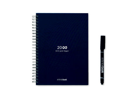 STARTER KIT INFINITE PLANNER A5. Set bestehend aus einem "Infinity Tagebuch", Reinigungsset, Marker und Markerhalter