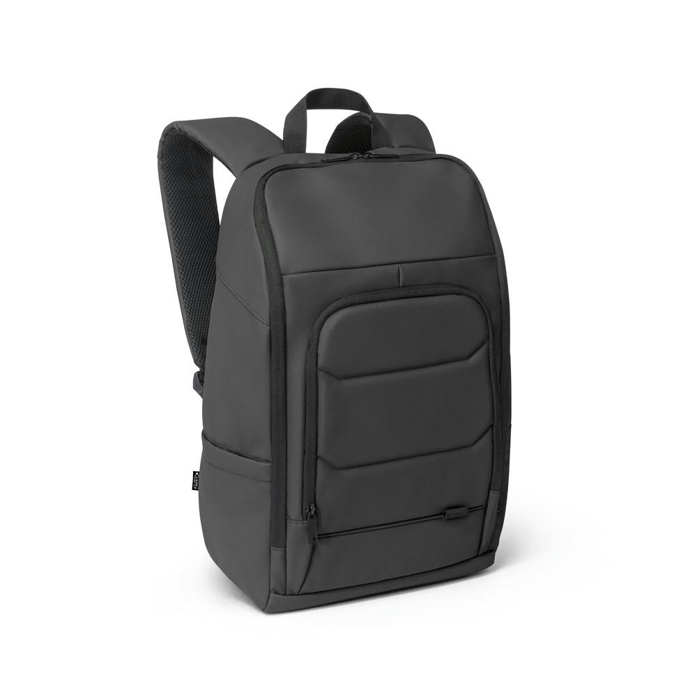 TOULON. Notebook-Rucksack aus hochdichtem 600D rPET mit einer wasserabweisenden Oberfläche 16"