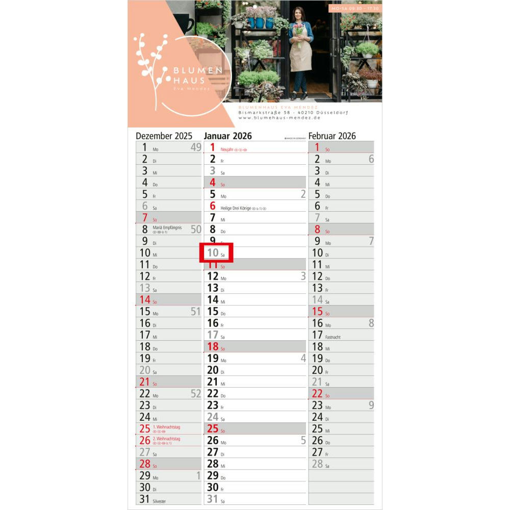 3-Monatskalender Spectrum 3 Bestseller (Einblatt)