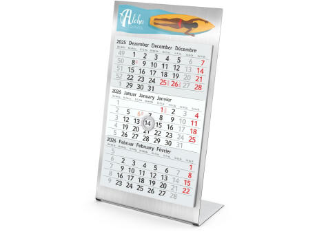 Tischkalender Desktop 3 Steel Bestseller