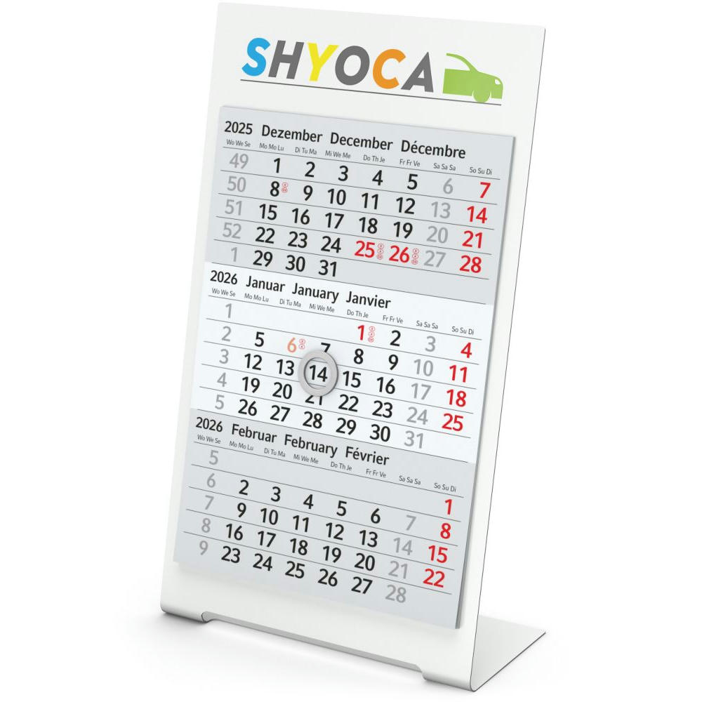 Tischkalender Desktop 3 Color Bestseller