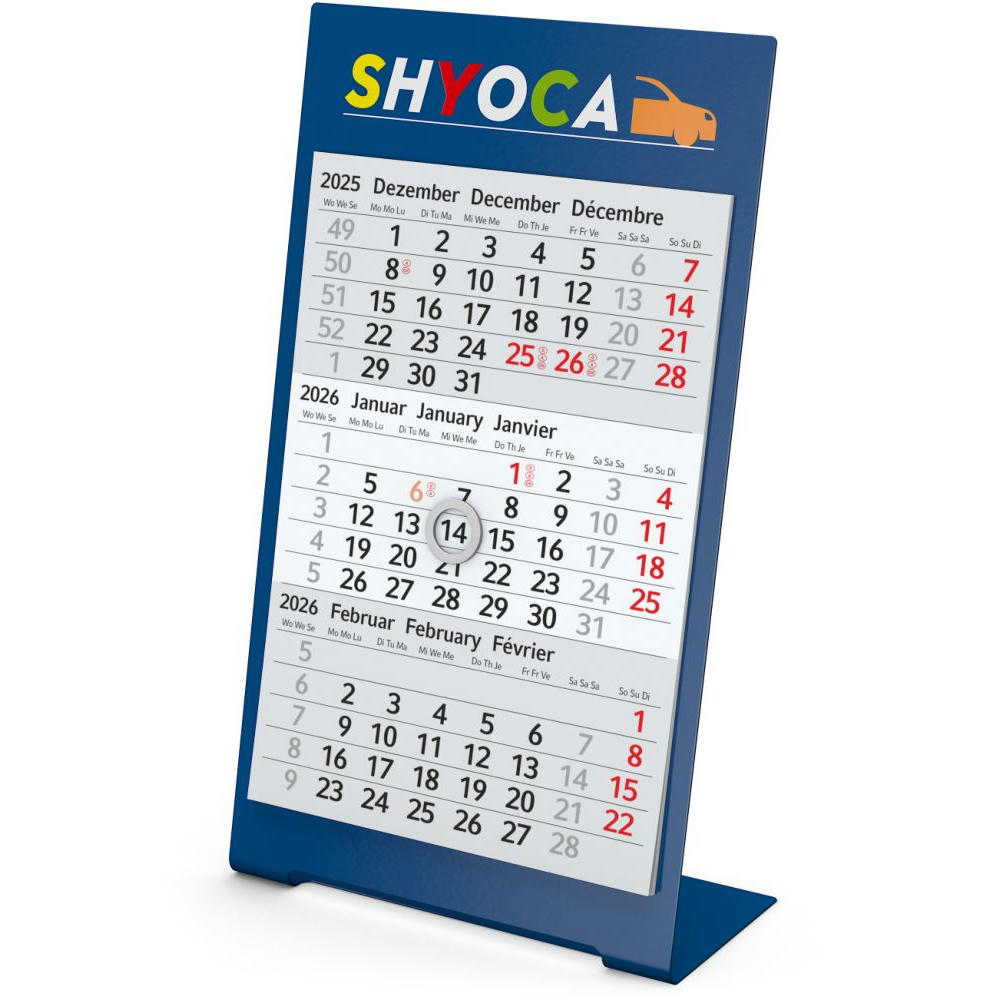 Tischkalender Desktop 3 Color Bestseller