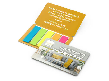 Haftmarker-Set Multi-Card Papiermarker Recycling, mikroperforierter Umschlag