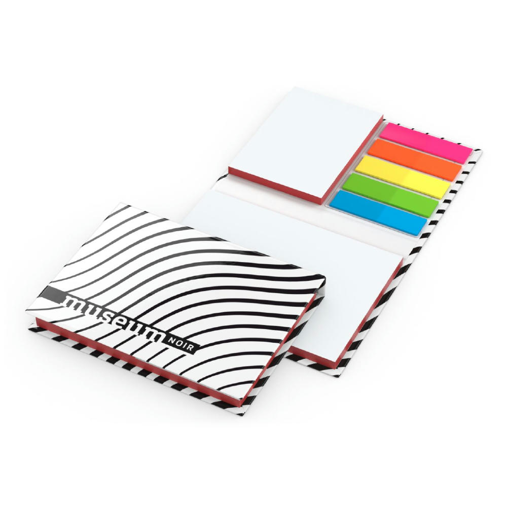 Haftnotiz-Set Budapest Bookcover White Bestseller, 50/50 Blatt, Farbschnitt