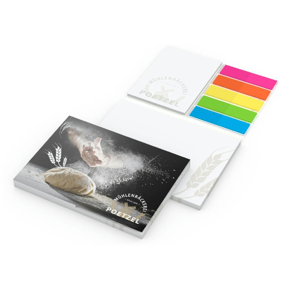 Haftnotiz-Set Oslo Softcover Individuell Bestseller, 50/25 Blatt