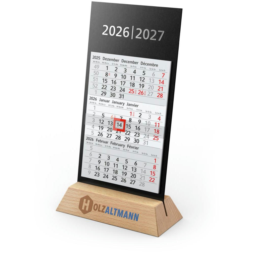 Tischkalender Desktop 3 Wood Bestseller