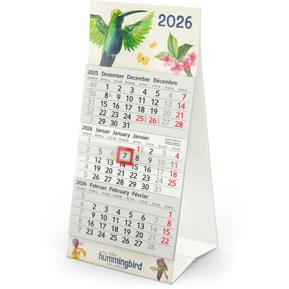 Tischkalender Mini 3 Recycling