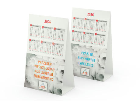 Tischkalender Table Compact green+blue