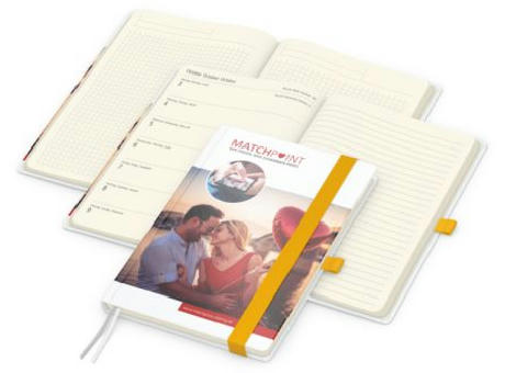 Wochenkalender links + Notizen rechts Match-Hybrid Papier-Hardcover A5
