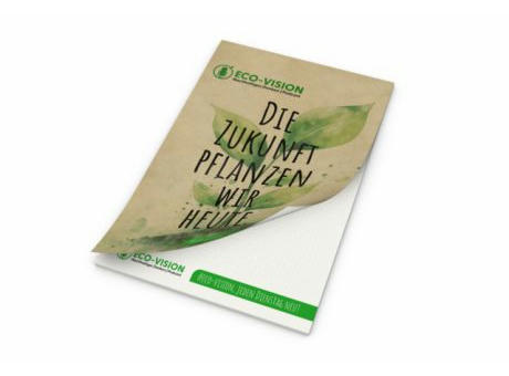 Schreibblock Cover RECYCLING Seiten/Deckblatt individuell gestaltbar