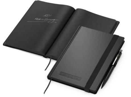 Notizbuch Hardcover Night-Book Seiten schwarz A5