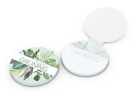 Haftnotizblock Cover Form formgestanzt Karton-Umschlag