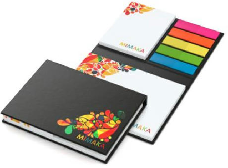 Haftnotiz-Set London Innenteil schwarz 50/50 Haftzettel