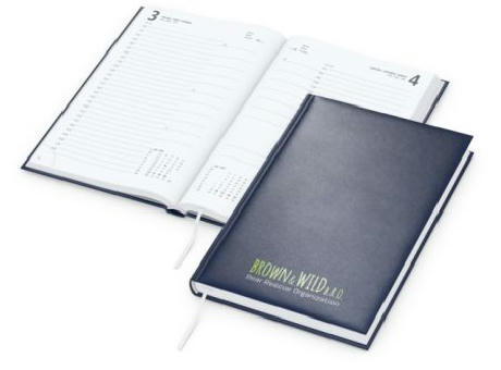 Tageskalender Advance Mo.–So. je 1 Seite Kunstleder-Hardcover