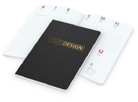 Wochenkalender Prestige-Flexx A5 Naturkarton-Softcover schwarz