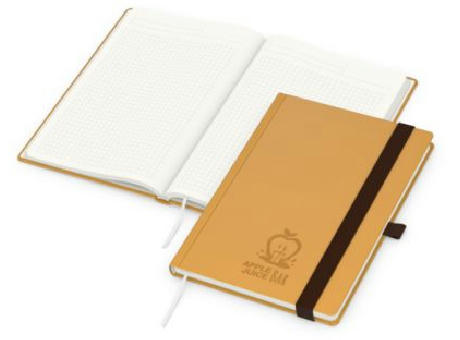 Notizbuch Organic-Book RECYCLING Apfelleder-Hardcover farbig A5