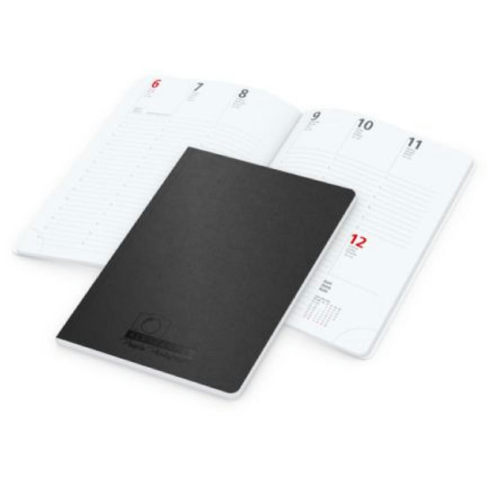 Wochenkalender Prestige-Flexx A5 Naturkarton-Softcover schwarz