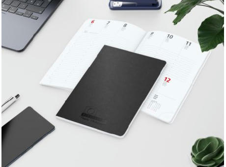 Wochenkalender Prestige-Flexx A5 Naturkarton-Softcover schwarz