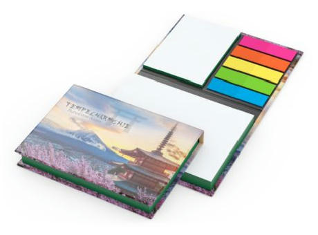 Haftnotiz-Set Wien Innenteil schwarz 100/25 Haftzettel Farbschnitt