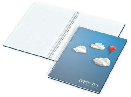 Notizbuch Spiralbindung Bizz-Book 80 Blatt Hardcover individuell bedruckt