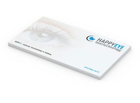 Haftnotizblock Basic 125 × 72 mm Format länglich