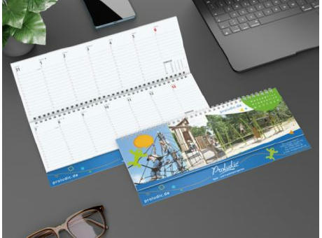 Tisch-Querkalender Signal 1 Woche = 1 Seite 8–20 Uhr