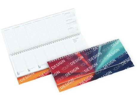 Tisch-Querkalender Compact 1 Woche = 2 Seiten 8–20 Uhr
